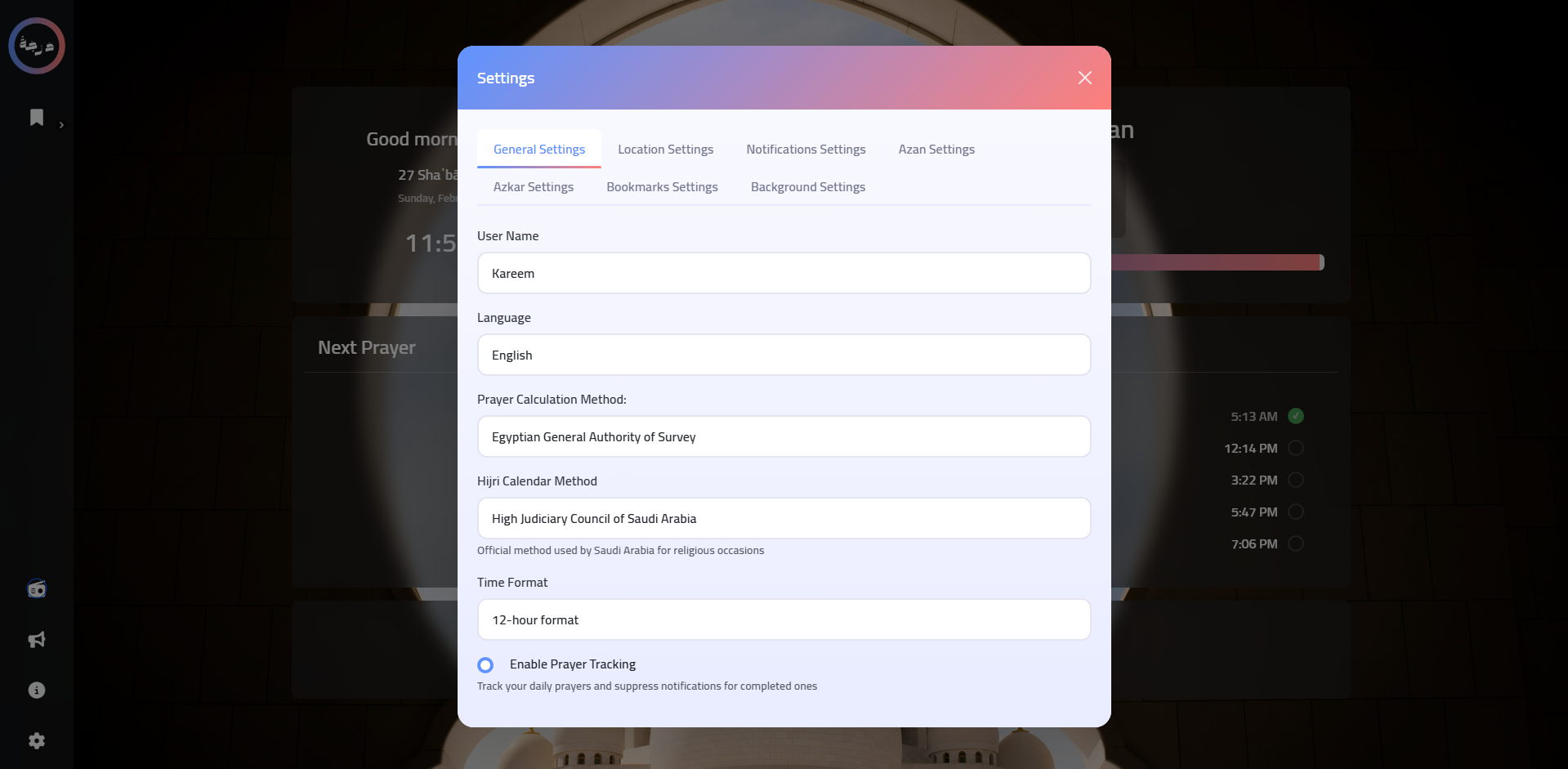 General Settings